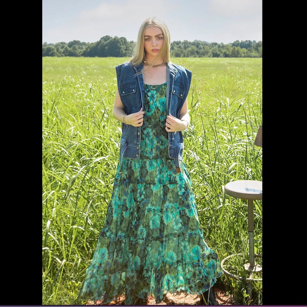 Jones Wear Dress |  Flowy Maxi Dress |  Size 8  |  NWT - Vintage